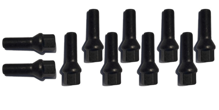 HR-B14253501Pkt Paket hjulbultar 10st M14x1.25 BMW Mini Koniska Svart, Längd 35mm 10 st bultar i gruppen Välj bilmodell hos DDESIGN Scandinavia AB (HR-B14253501Pkt)