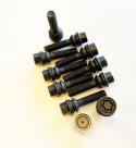 Paket Hjulbultar Inkl Låsbultar M14x1.5 Sfärisk Svart, Längd 43mm H&R