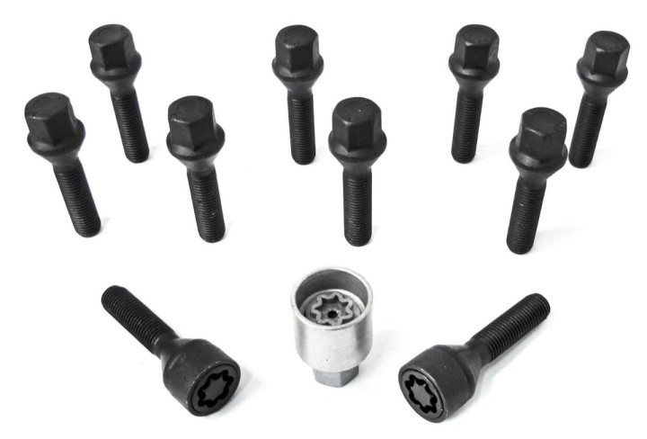 HR-B1454501SET H&R Bultsats inkl låsbutar M14x1.5 Konisk Svart, Längd 45mm i gruppen Välj bilmodell hos DDESIGN Scandinavia AB (HR-B1454501SET)