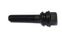 HR-B1455007A H&R hjulbult M14x1,5 sfärisk 14mm säte rörlig kona Audi Q3 Q5 Svart, Längd 50mm