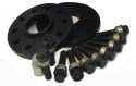Porsche Boxster 981 2012- (5x130) (14mm/sida) Svart Spacers H&R