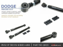 Dodge RAM 2500 03-07 Främre Övre Länkarmar (För 4-9\'\' Höjning) (Förstärkt Gummibussning) 2Delar/Set Hardrace