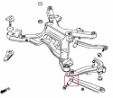 Mitsubishi 3000GT AWD Bakre Nedre Länkarmsbussningar (Förstärkt Gummibussning) - 2Delar/Set Hardrace