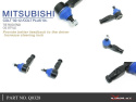 Mitsubishi Colt 02-12 / Colt PLUS 04- Yttre Styrled (OE STYLE) - 2Delar/Set Hardrace