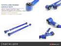 Toyota LAND CRUISER / LX 98-07 Bakre Nedre Länkarmar (Förstärkta Gummibussningar) - 2Delar/Set Hardrace