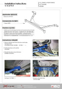 Honda Civic 06-12 FD Främre Nedre 4-Punktsstag - 1Delar/Set Hardrace