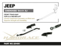 Jeep CHEROKEE 84-01 XJ Främre TRACK BAR V2 (LIFT 4.5~6\'\') (Pillowball+HARDEN RUBBER) - 2Delar/Set Hardrace