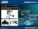 Jeep Wrangler 06-18 JK Främre Track Bar Förflyttningsfäste (För 4\'\' Höjning) - 3Delar/Set Hardrace