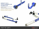 Scion TC 04-10 / Avensis 03-09 Bakre Toe-Stag (Förstärkt Gummibussning) -2Delar/Set Hardrace