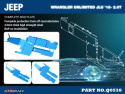 Jeep Wrangler Unlimited JLU 18- 2.0T Komplett Hasplåt - 8Delar/Set Hardrace