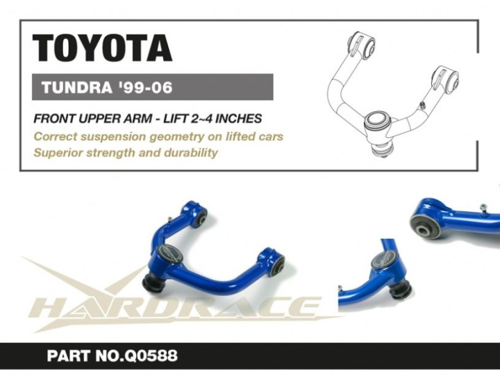 HR-Q0588 Toyota Tundra 99-06 Främre Övre Länkarmar V2. (LIFT 2~4