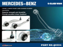 Mercedes C-Class W205 RWD Främre Nedre Främre Länkarmar (Förstärkt Gummibussning) - 2Delar/Set Hardrace