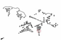 Honda NSX 91-05 Bakre Nedre Spindelleder- 2Delar/Set Hardrace