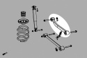 Jeep WRANGLER 06-18 JK / 18- JL Bakre Övre Länkarmar - Justerbara (0~4.5\'\' LIFT) V2. (Förstärkta Gummibussningar) - 2Delar/Set Hardrace