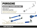 Porsche Boxster / Cayman 981 / 718 Bakre Toe-stag (Pillowball) 2 Delar/Set Hardrace