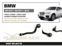BMW X5 E70 / X6 E71 / E72 Främre Nedre Främre Länkarmar (Förstärkta Gummibussningar) - 2Delar/Set Hardrace