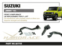 Suzuki JIMNY 18- (Automat) Främre Nedre Förstärkning (För höjda bilar) - 1Delar/Set Hardrace
