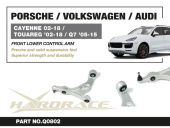 HR-Q0802 Audi Cayenne 02-18 / VW Touareg 02-18 / Audi Q7 05-15 Främre Nedre Länkarmar (Förstärkta Gummibussningar) - 2Delar/Set Hardrace (1)