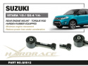 Suzuki VITARA 15- / SX4 14- (1.4T) Bakre Motorfäste (Förstärkta Gummibussningar) - 1Delar/Set Hardrace