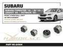 Subaru FORESTER 19- / XV 18- / LEGACY 20- / OUTBACK 20- Främre Nedre Länkarmsbussningar - Bakre (Förstärkta Gummibussningar) - 2Delar/Set Hardrace