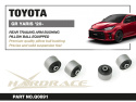Lexus ES / UX / Toyota C HR / Camry / Corolla altis / cross / Prius / Yaris vitz 2015-2024 Bakre Länkarmsbussningar Hardrace