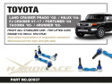 Lexus GX / Toyota 4RUNNER / Fj cruiser / Fortuner + / Hilux / Land cruiser / Tacoma / 1995-2025 Främre Justerbara Stab.Stag Hardrace