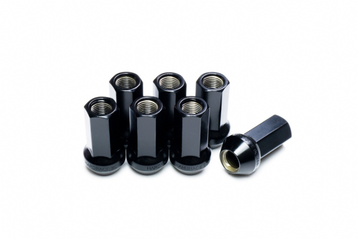 Hardrace Svarta SCM440-Stål Hjulmuttrar M12x1.25 / M12x1.50 i gruppen Universala produkter / Fälgar & Däck / Hjulbultar & Muttrar & Pinnbultar / Hjulmuttrar hos DDESIGN Scandinavia AB (HR-Q093x)