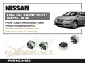 Nissan CUBE / JUKE F15 / Livina L10 / March micra / Sentra sylphy / Tiida versa 2003-2020 Främre Nedre Länkarmsbussningar - Bakre Hardrace