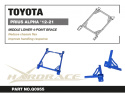 Toyota PRIUS ALPHA 12-21 Nedre 4-Punktsstag - 1Delar/Set Hardrace