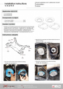 AUDI A4/S4/RS4/A5/S5/RS5 B9 16- Insats Bakre Subframe - 4Delar/Set Hardrace