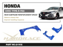 Honda Civic 2016-2022 Främre Subframe Förstärkningsstag Hardrace