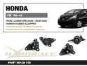Honda Fit / Jazz 2007-2014 Främre Nedre Länkarmsbussningar - Bakre Hardrace