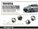 Toyota VIOS / Yaris vitz 2013-2014 Främre Nedre Länkarmsbussningar - Bakre Hardrace