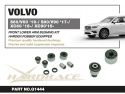 Volvo S60 / S90 / V60 / V90 / XC60 / XC90 2015-2018 Främre Nedre Länkarmsbussningar Set Hardrace