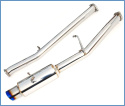 Subaru 02-07 WRX/STI N1 Racing Catback Sportavgassystem Titanium Utblås (Tunna Kanter) Invidia