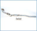 Volkswagen 05-12 Golf MK 5/6 GTI Downpipe Med Högflödeskatalysator Invidia