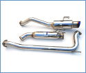 Honda 06-11 Civic SI Coupe N1 76mm Catback Sportavgassystem Titanium Utblås Invidia