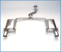 Lexus 06-13 IS250/350 Q300 Axleback Sportavgassystem (NO-MID-PIPE) Invidia