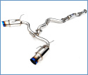 Subaru 08-14 STI (5 -Dörrars Hatchback) N1Twin Catback Sportavgassystem Titanium Utblås Invidia