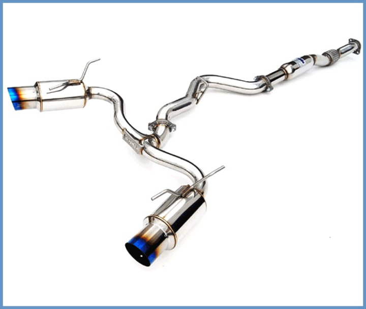 HS08STIGTT Subaru 08-14 STI (5 -Dörrars Hatchback) N1Twin Catback Titanium Utblås Invidia