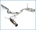 Subaru 08-14 WRX/STI (4-Dörrars) N1 Twin Catback Sportavgassystem Rostfritt Stål Invidia
