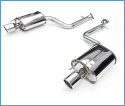 Lexus 13+ IS250/350 Q300 Axleback Sportavgassystem Rostfritt Stål (Rullade Kanter) (Ej MID-PIPE) Invidia