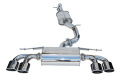 Volkswagen 14+ Golf-R Q300 QUAD OVAL Catback Sportavgassystem Rostfritt Stål Invidia