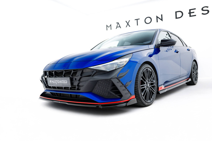 Hyundai Elantra N Mk7 2020-2023 Frontsplitter / Frontläpp V.1 Maxton Design i gruppen Välj bilmodell / Hyundai / Elantra / Styling hos DDESIGN Scandinavia AB (HY-EL-7-N-FD1G)