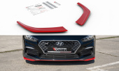 HY-I30-3-N-FB-FD1RED Hyundai I30 N 2017+ Frontsplitters Röda V.1 Maxton Design (1)