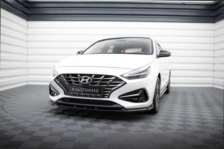 Hyundai I30 Mk3 Facelift 2020+ Frontsplitter V.2 Maxton Design i gruppen Välj bilmodell / Hyundai / I30 (PD) 17+ / Styling hos DDESIGN Scandinavia AB (HY-I30-3F-FD2G)