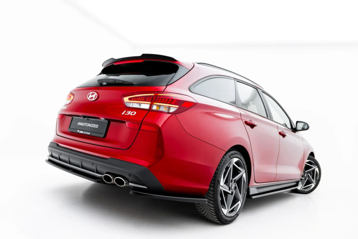 Hyundai I30 N-Line MK3 Facelift 2020+ Bakre Sidosplitters V.1 Maxton Design i gruppen Välj bilmodell / Hyundai / I30 (PD) 17+ / Styling hos DDESIGN Scandinavia AB (HY-I30-3F-NLINE-W-RSD1G)