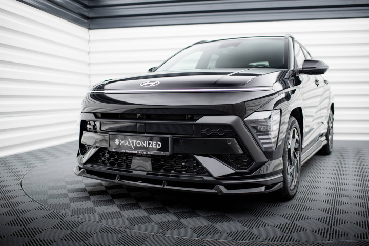 Hyundai Kona N-Line Mk2 2022+ Frontsplitter V.1 Maxton Design i gruppen Välj bilmodell / Hyundai / Kona Mk2 2023+ hos DDESIGN Scandinavia AB (HY-KO-2-NLINE-FD1G)