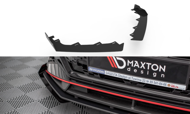 Hyundai I20 N MK3 2020+ Add-On Splitters Maxton Design i gruppen Välj bilmodell / Hyundai / I20 hos DDESIGN Scandinavia AB (HYI203NCNC-FSF1G)