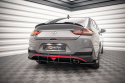 Hyundai I30 Fastback N-Line Mk3 Facelift 2020- Street Pro Bakre Sidoextensions + Flaps Röd + Blanka Flaps Maxton Design